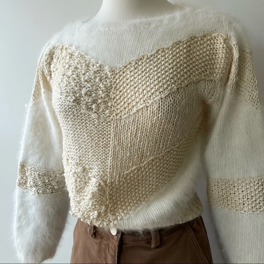 Christian Dior Separates Vintage Mohair Blend Knit Sweater - Picture 3 of 9